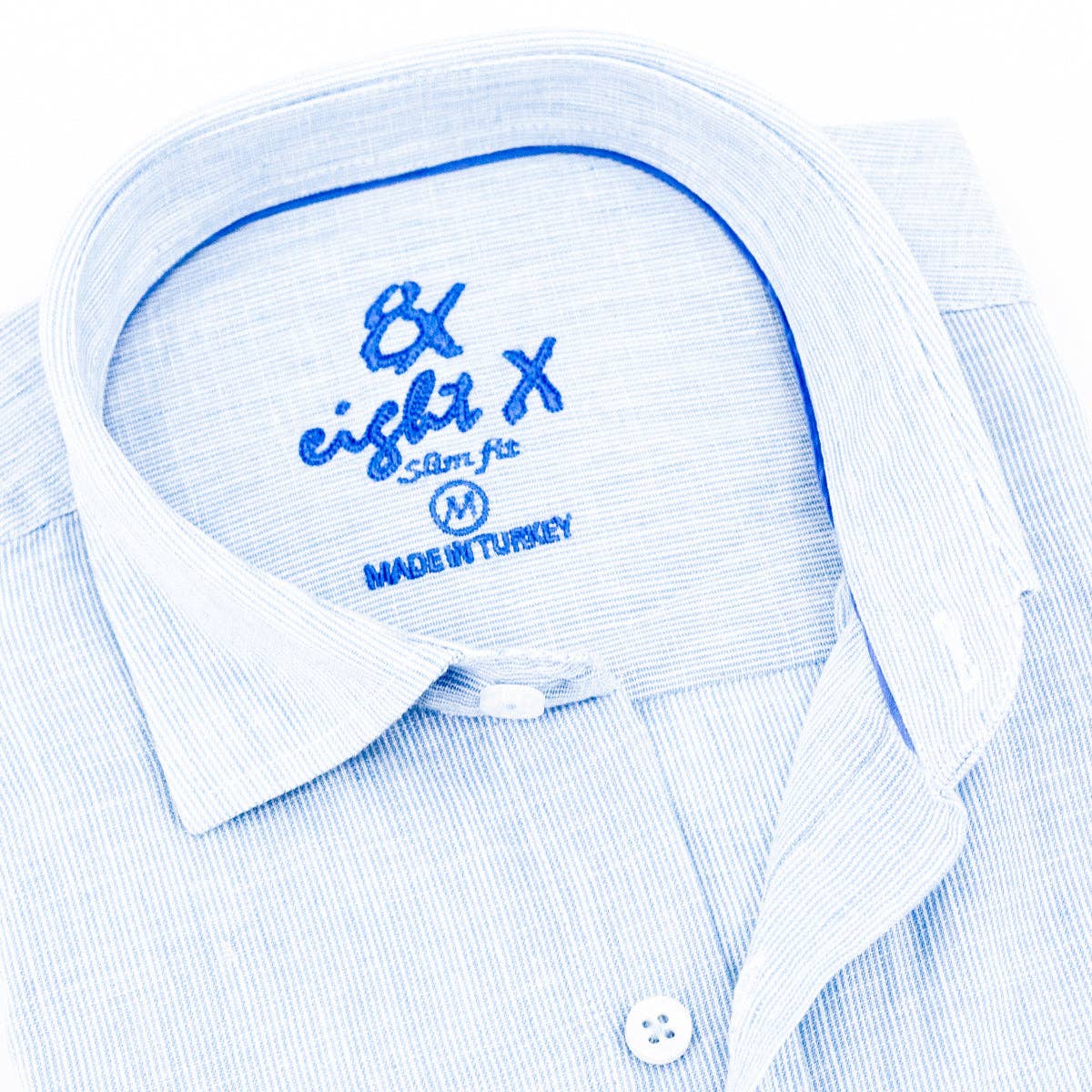 The Boardwalk Linen Button Down Shirt - Clear Sky Blue for wholesale on Faire4