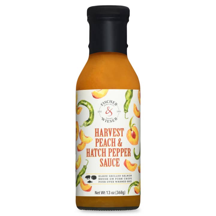 Harvest Peach & Hatch Pepper Sauce for wholesale by Fischer & Wieser