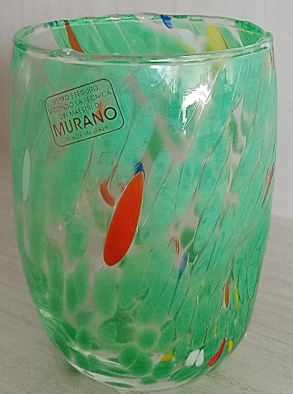 Alice Sturzinger LLC - Wholesale Drinking Glass/Cup - Venezia Murano Glass Cup- Assorted Color Opt3