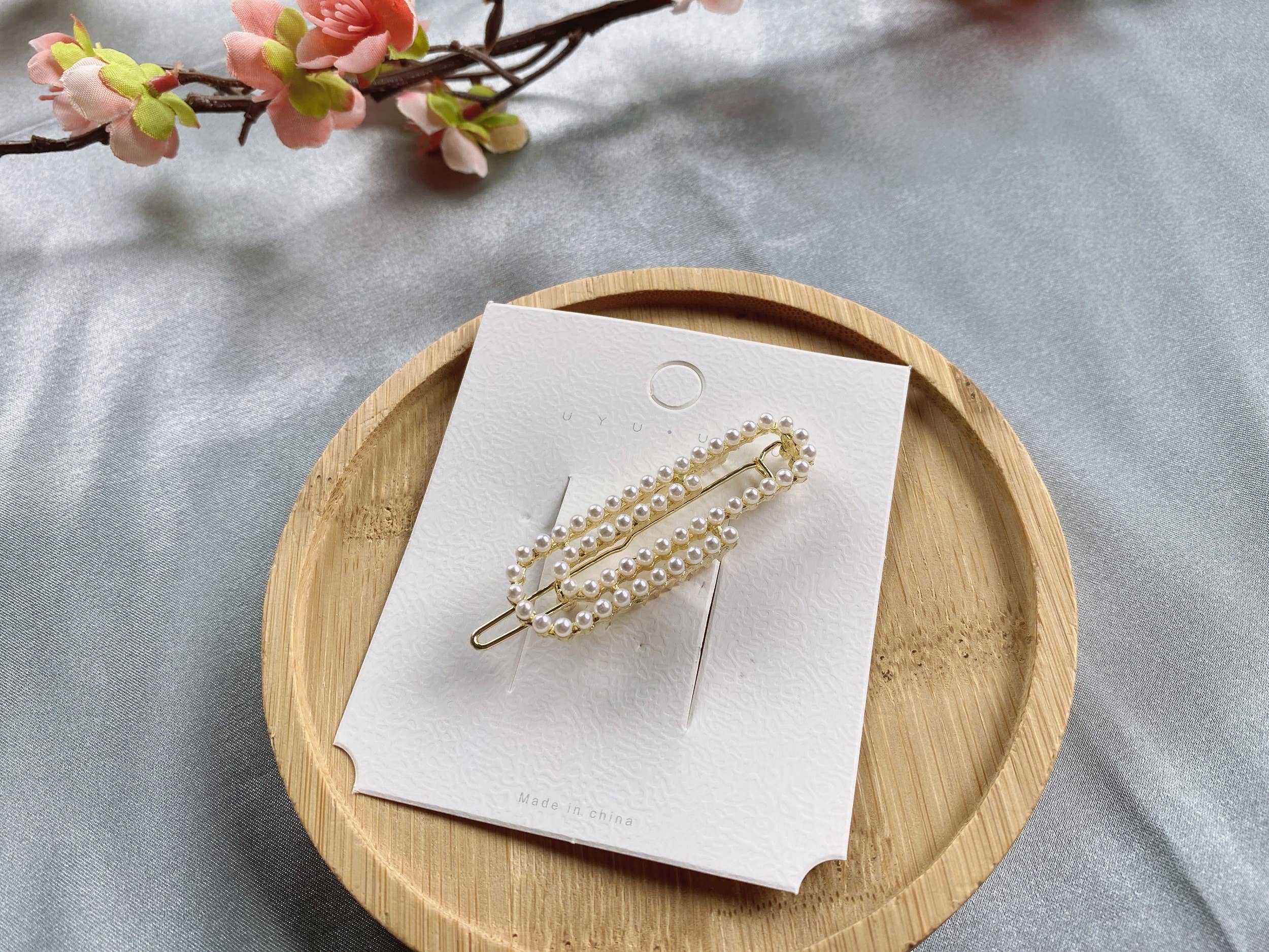 LadyJuneAccessories - Wholesale Hair Clip - Women's - Pearl Hair Barrette | Minimalist Gold Hair Clip | Hair Pin1