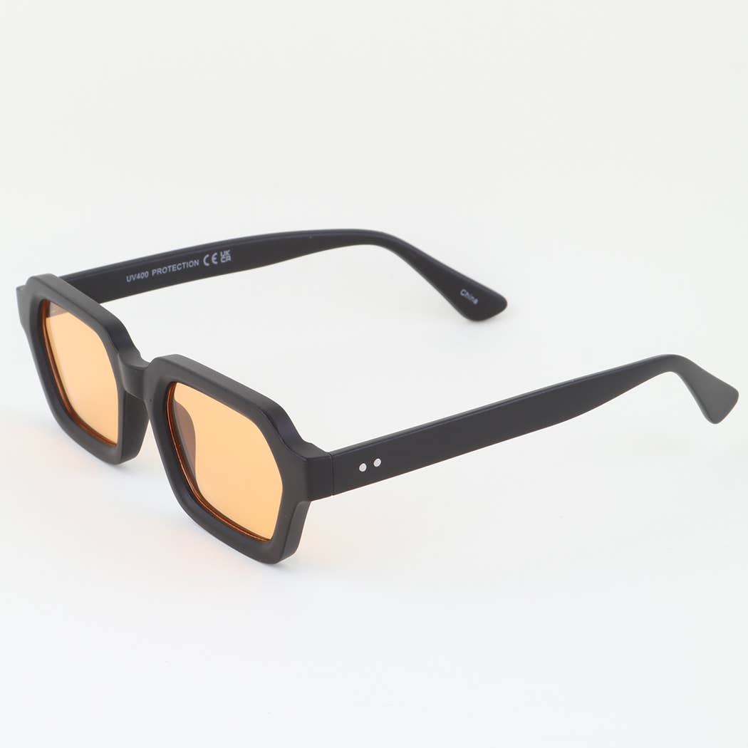 MIX Simple Tinted Geometric Cut Sunglasses for wholesale on Faire1
