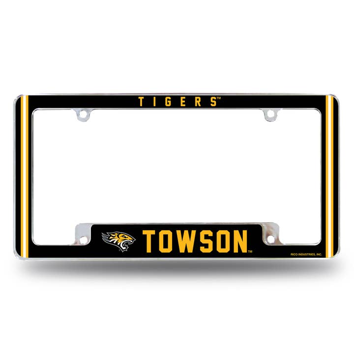 NCAA Towson Tigers All Over Chrome Frame for wholesale by Rico Industries