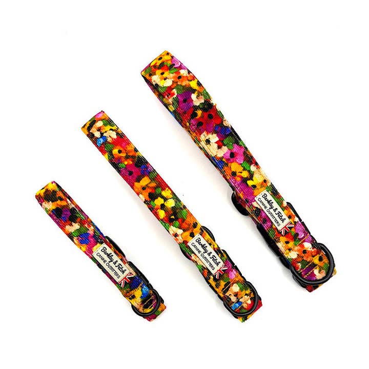 Fleury Blur Corduroy Dog Collar for wholesale by Barkley and Fetch