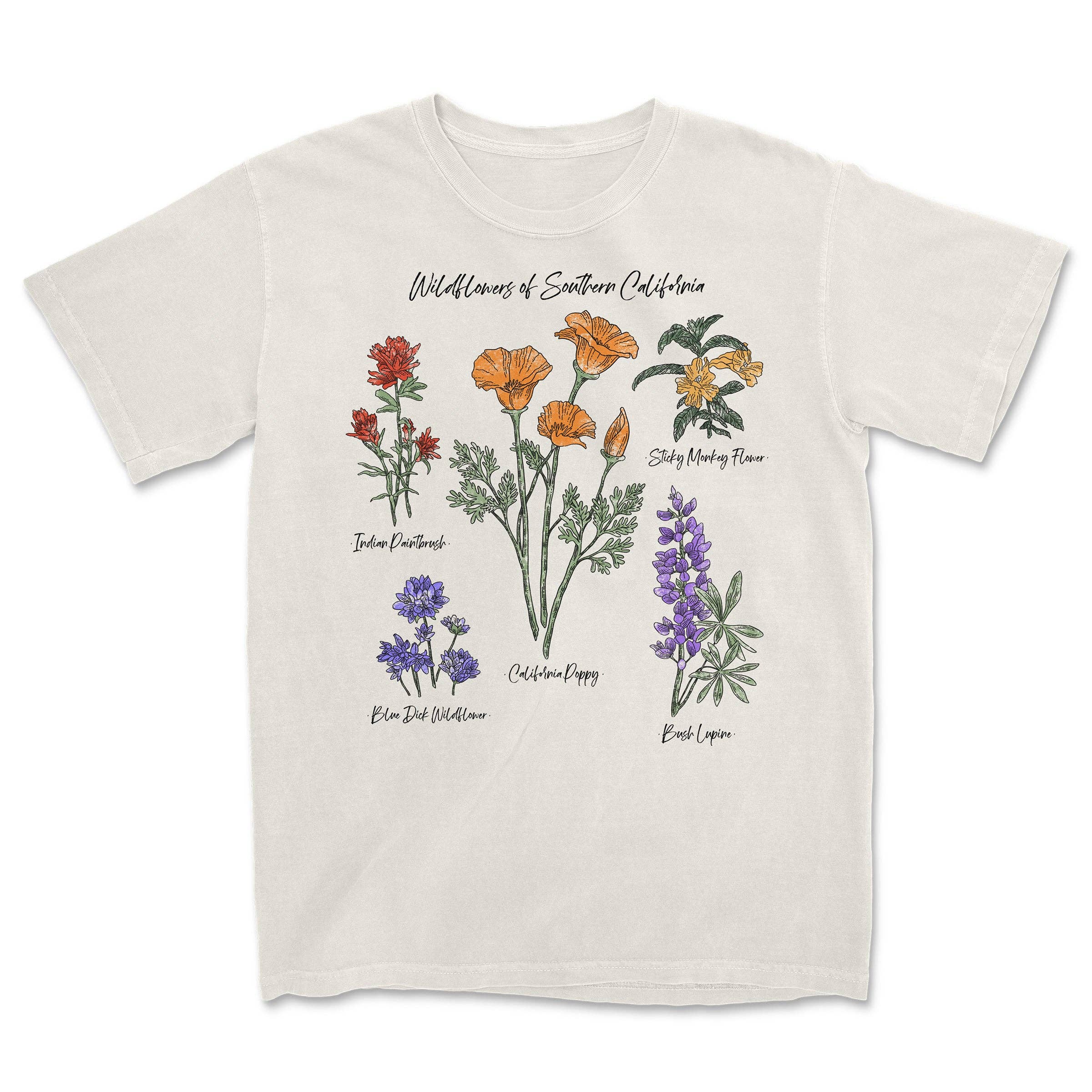 Island View Outfitters - Wholesale Screen Printed T-Shirt - Unisex - Wildflowers Tee0
