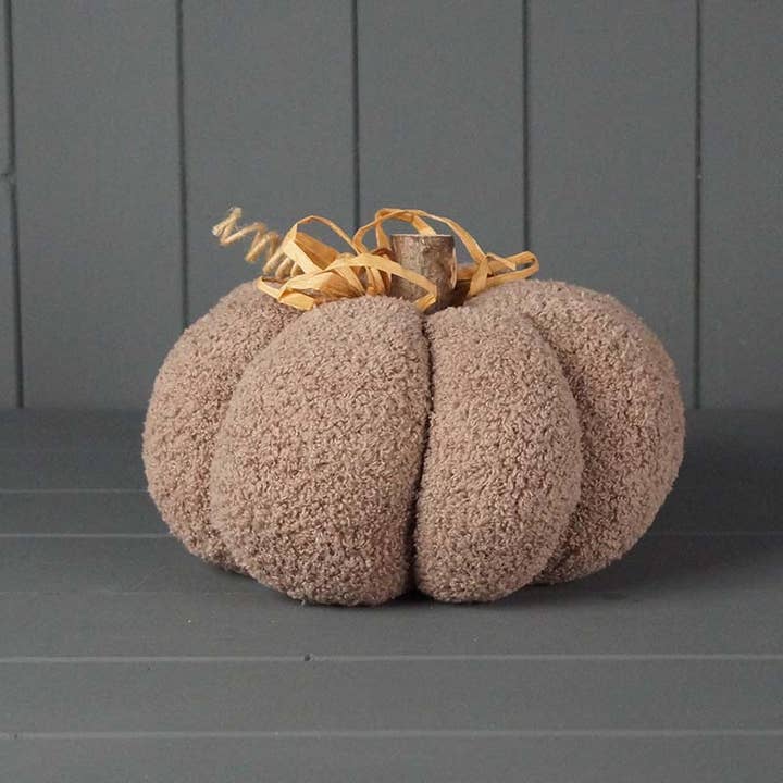 Beige Fabric Pumpkin for wholesale by Satchville