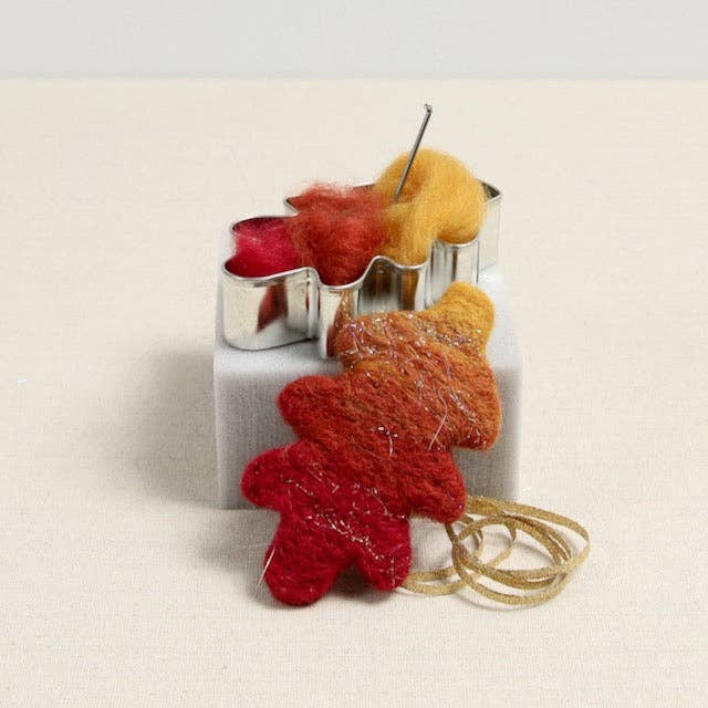 Benzie Design - Vente Kit de bricolage - Oak Leaf, kit de feutrage à l'aiguille pour débutants1