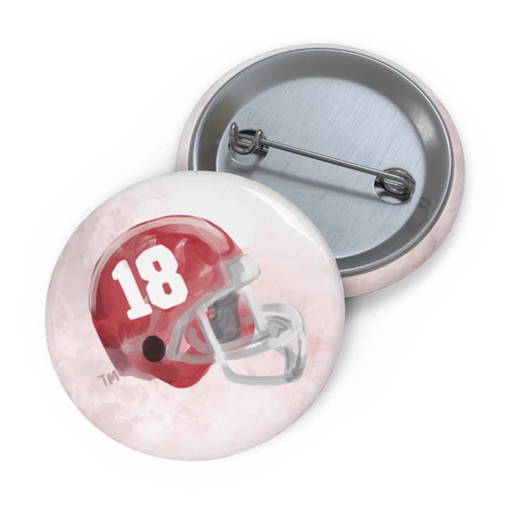 The University of Alabama Helmet Game Day Button for wholesale by Gracefully Made Art