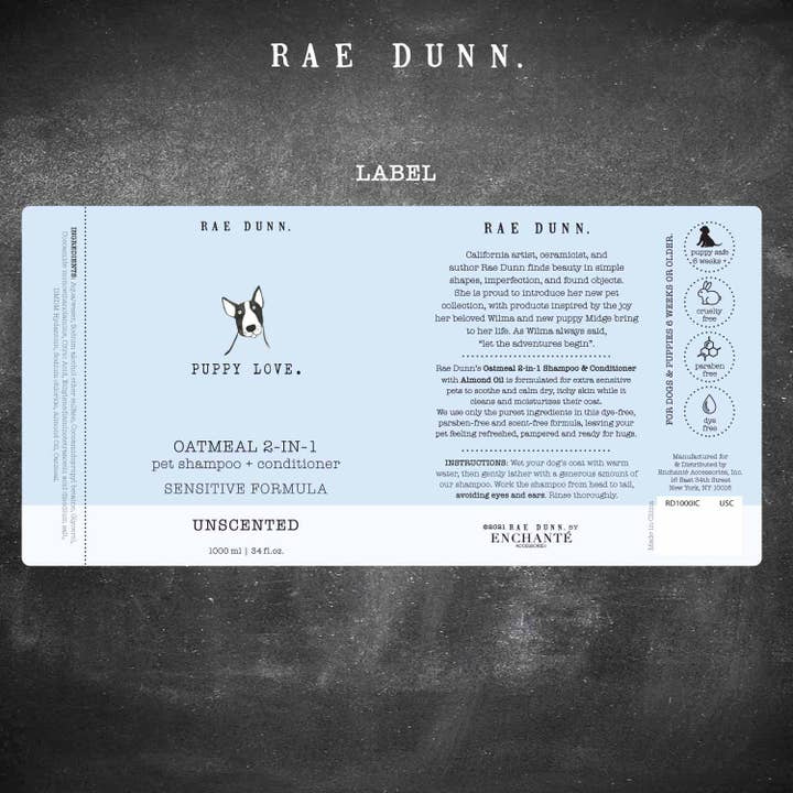 Precious Tails - Wholesale Pet Shampoo - Dog - Rae Dunn Pet Shampoo Icons - 1000ml13