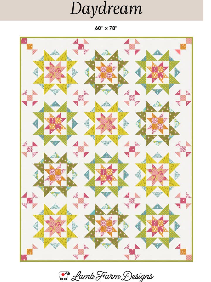 Padrão de Colcha Sonhadora por atacado de Lamb Farm Designs