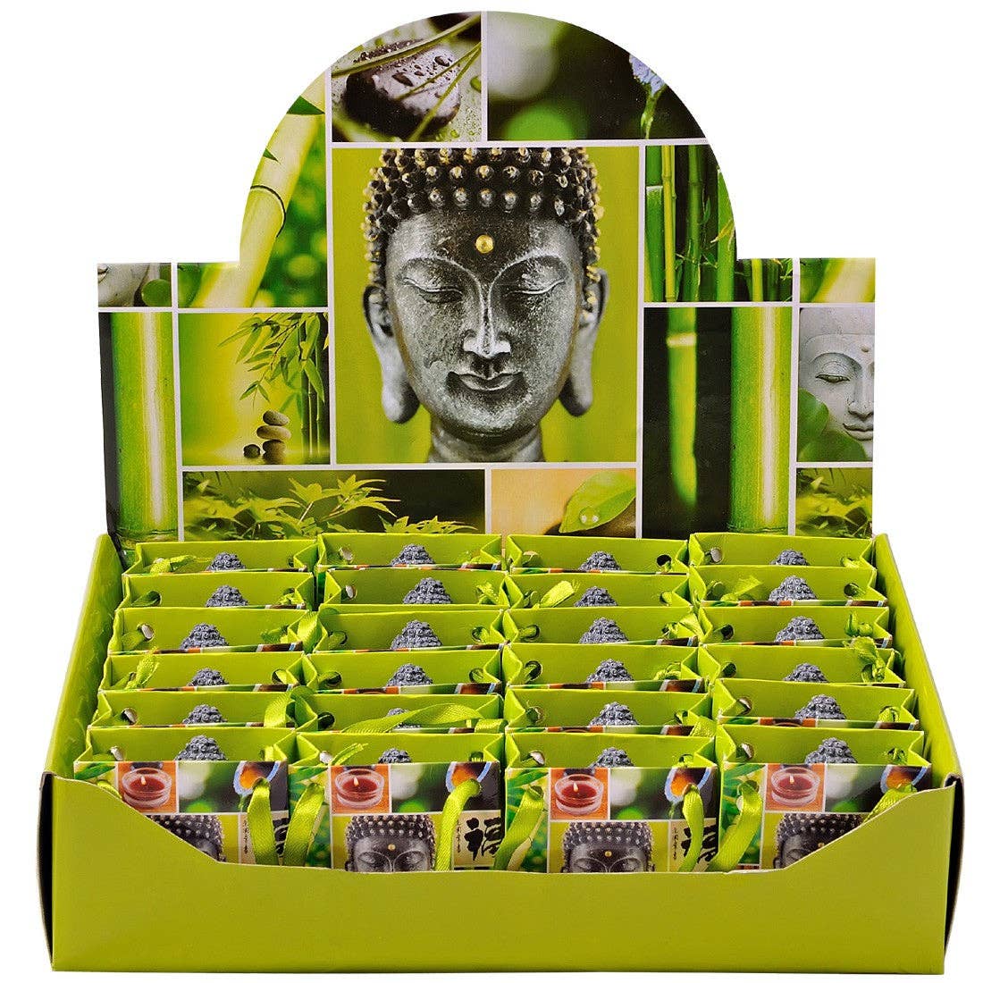 Original Source - Wholesale Decorative Figurine - Buddha in a Bag - Set of 24 with display box1
