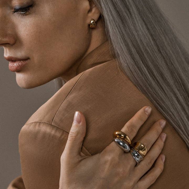 Vortex Dome Ring for wholesale by Lait & Lune