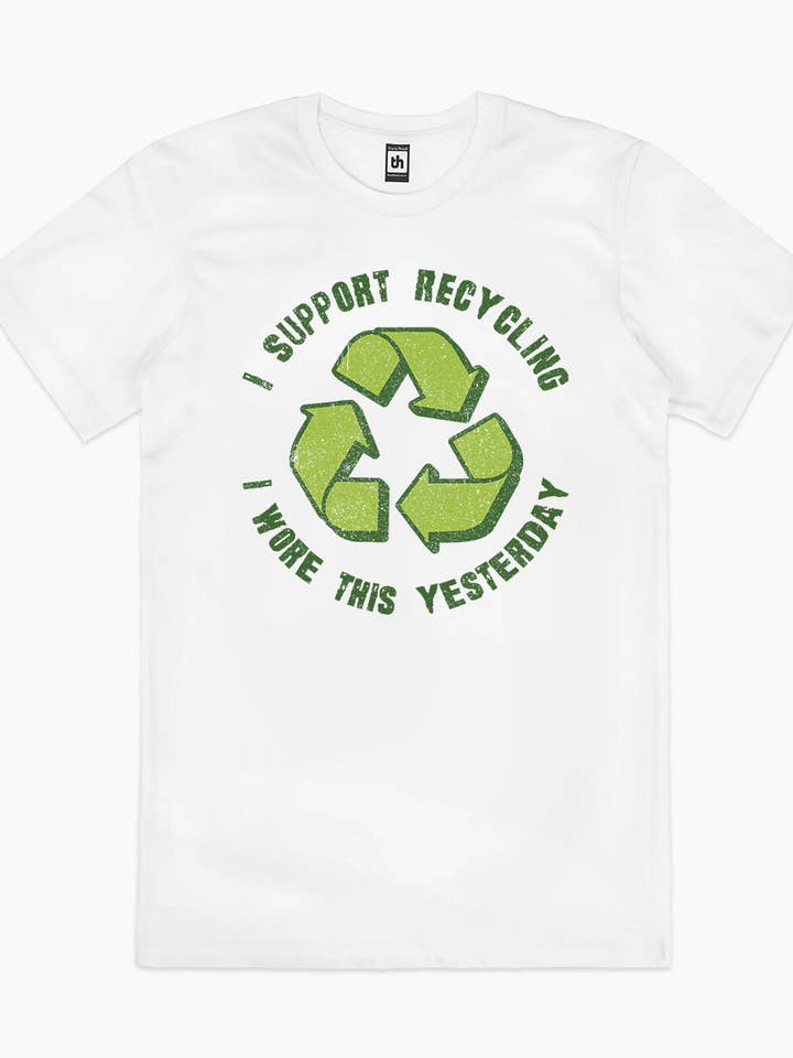 Threadheads - Wholesale Screen printed t-shirt – unisex - I Support Recycling T-Shirt0