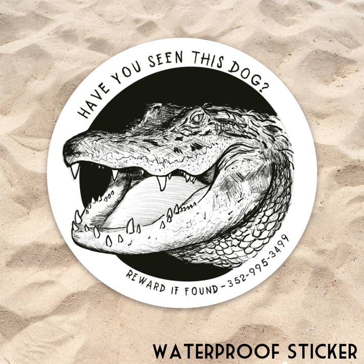 Lost Dog - Gator Sticker for wholesale by Old Florida Vibes