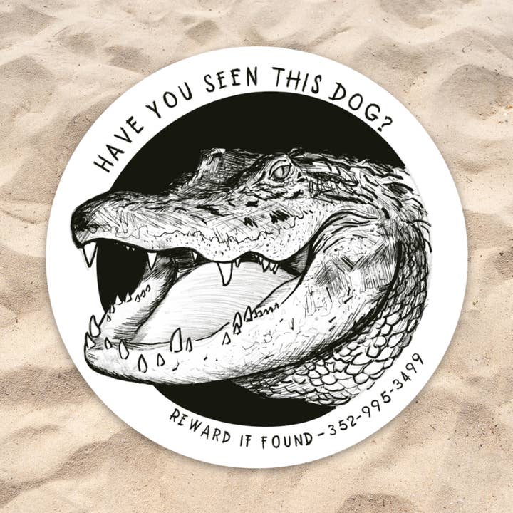 Old Florida Vibes - Wholesale Sticker - Lost Dog - Gator Sticker0