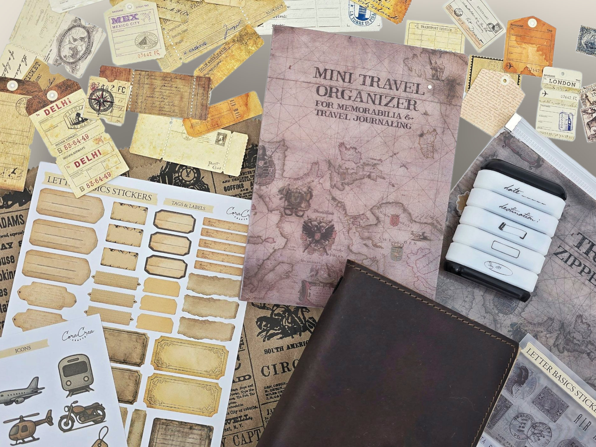 CoraCreaCrafts – wholesale DIY-pysselkit – Resedagbokssats12