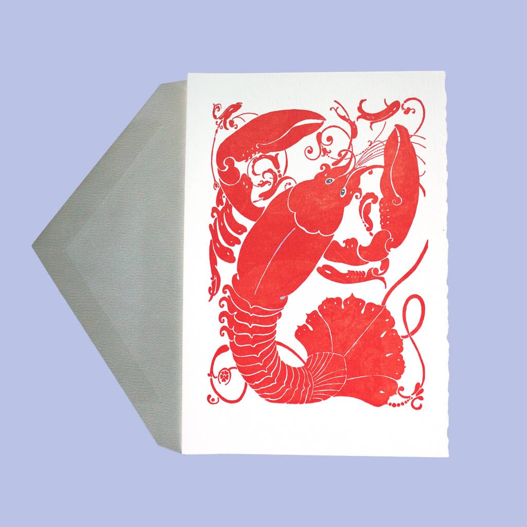 Saturn Press - Wholesale Everyday Greeting Card - Lobster2