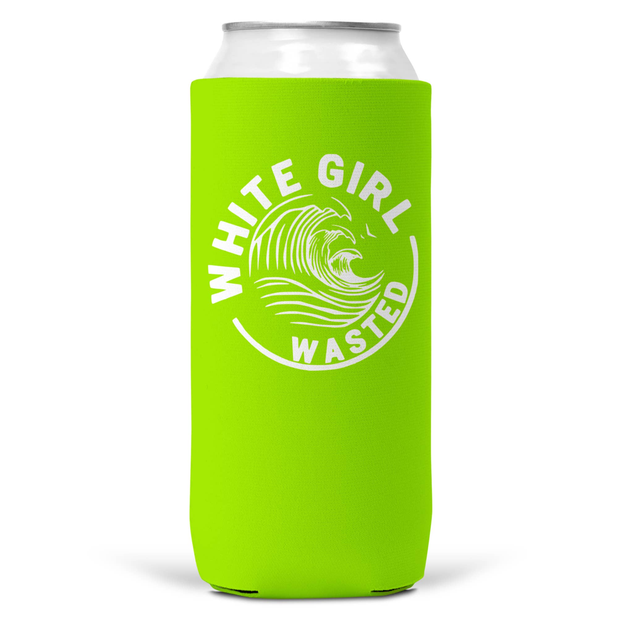 Wi-Wear – Engroshandel Drikkedunke – Hvid pige spildt SLIM CAN Coozie/Cooler 12oz Koozie6