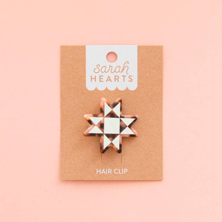 Sarah Hearts - Wholesale Hair Clip - Women's - Quilt Star Hair Clip