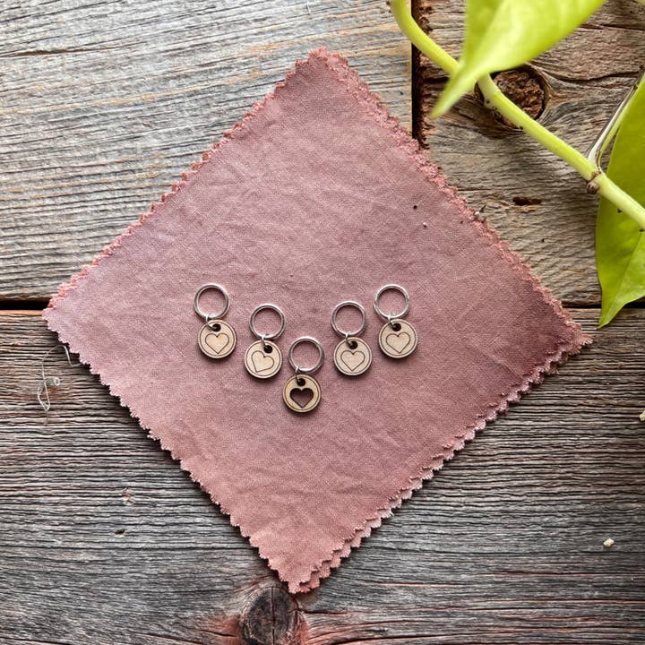 Open Heart Stitch Marker Set for Knitting for wholesale by Knitting In The Wild
