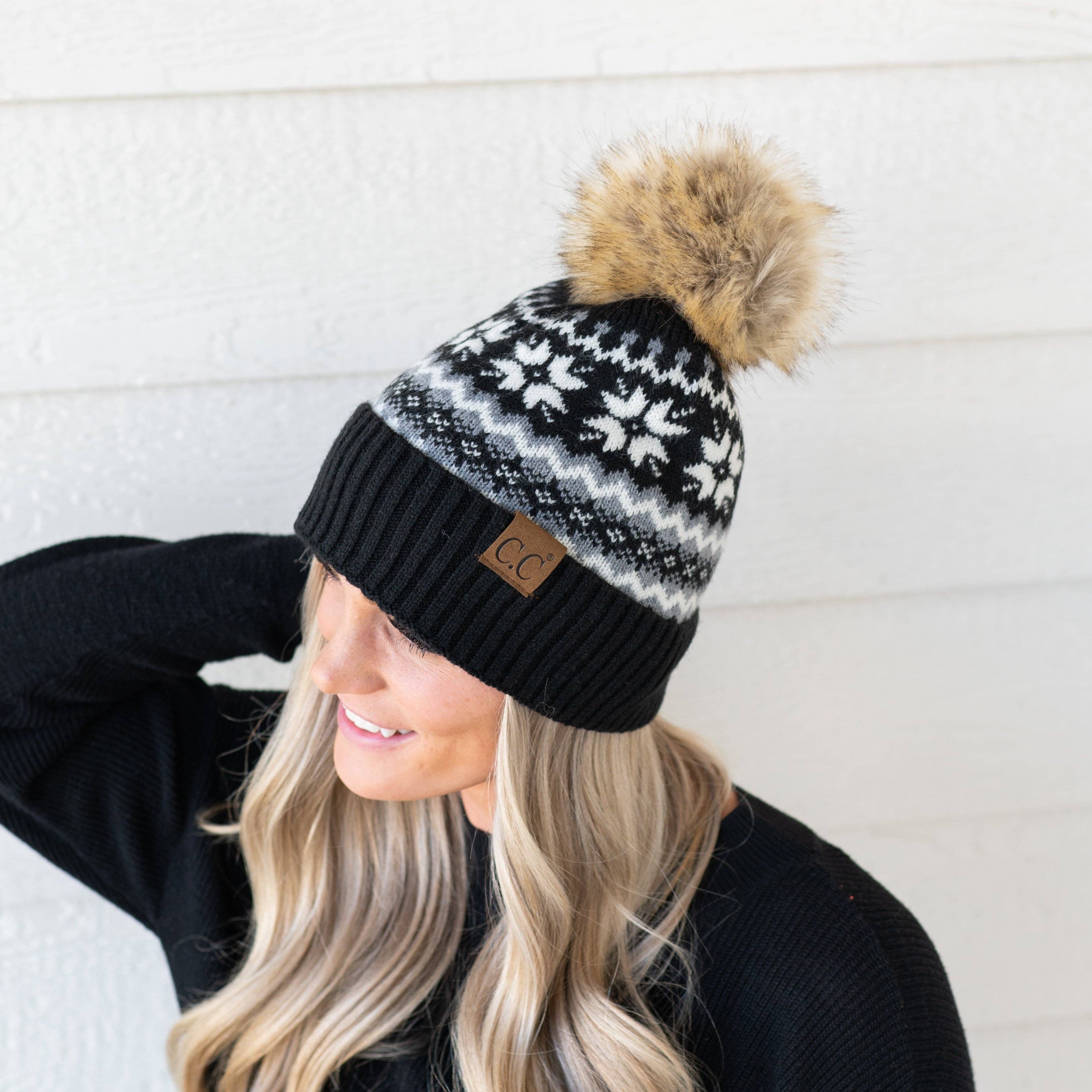 Truly Contagious - Wholesale Beanie - Women's - CC Nordic Fair Isle Beanie ( HAT-4029 )7