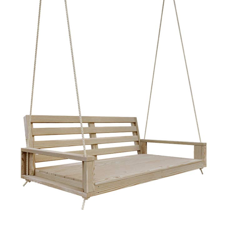 Breezy Acres Waterford Porch Swing Bed, 6 Ft Unfinished for wholesale by The Porch Swing Company