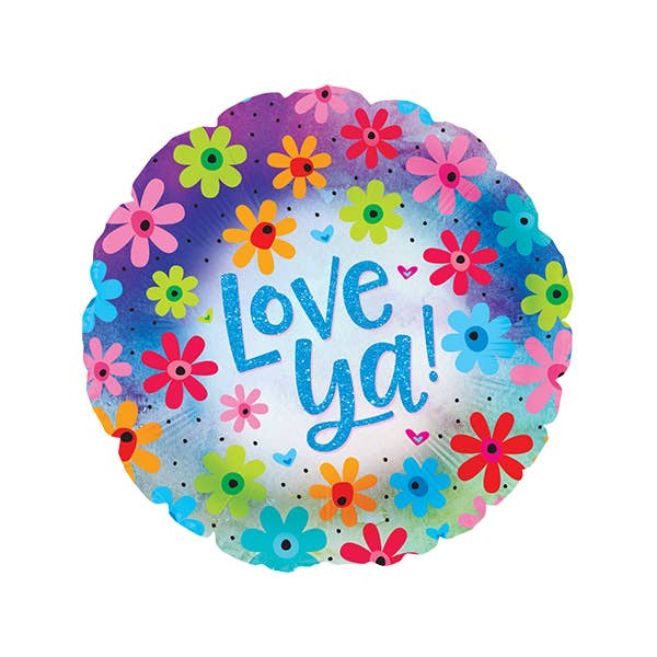 Kelli's - Wholesale Balloon - Love Ya Daisy Array Foil Balloon - Bagged0