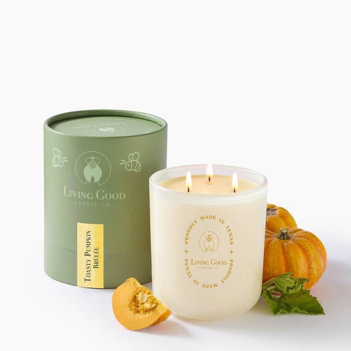 TOASTY PUMPKIN BRULEE for wholesale by Living Good Candle Co.