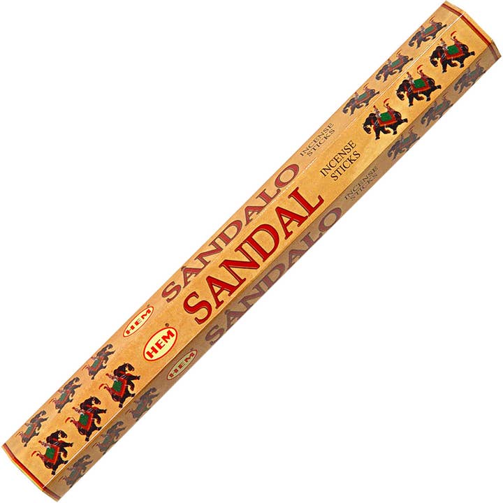 Kheops International - Wholesale Incense - Hem Hexagonal Pack Incense 20 Gr Sandal (Pack of 6)