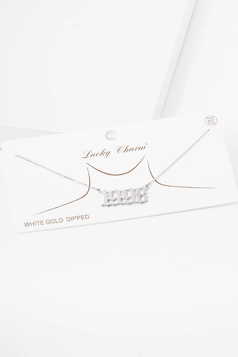 OHBOOBA DESIGN - Wholesale Pendant/Charm Necklace - Gold Plated Birth Year Necklace37