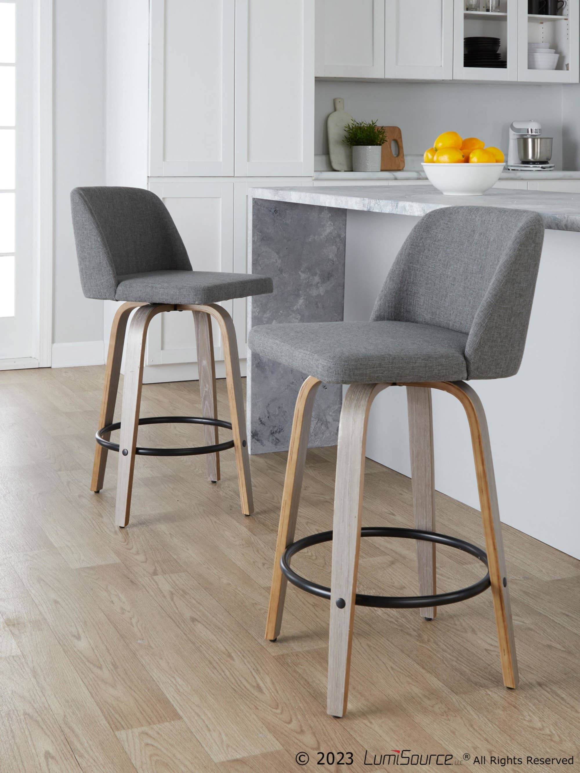 LumiSource and Grandview Gallery - Wholesale Stool - Toriano 26" Fixed Height Counter Stool Q - Set of 240