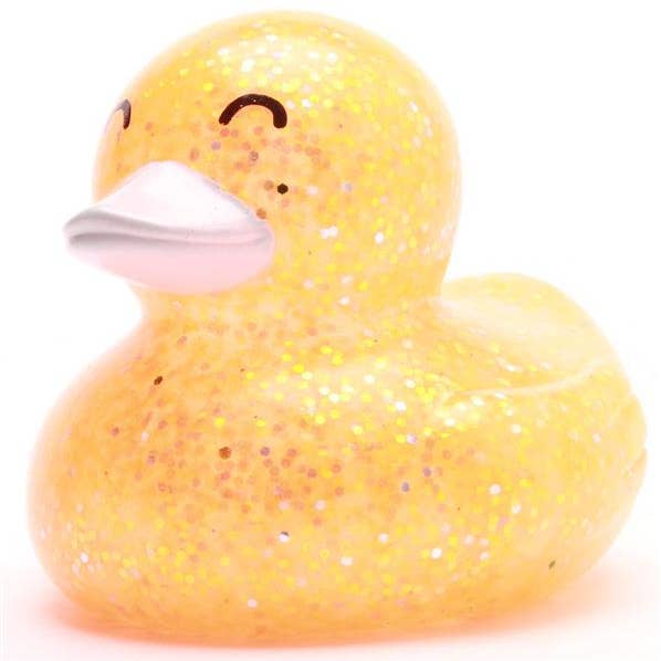 Glitter Rubber Duck - orange - Rubber Duck for wholesale by Duckshop