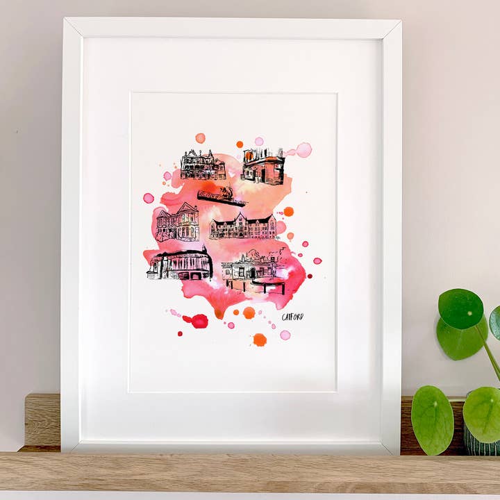 Impressão artística de Catford - London Place por atacado de Drawn Together Art Collective