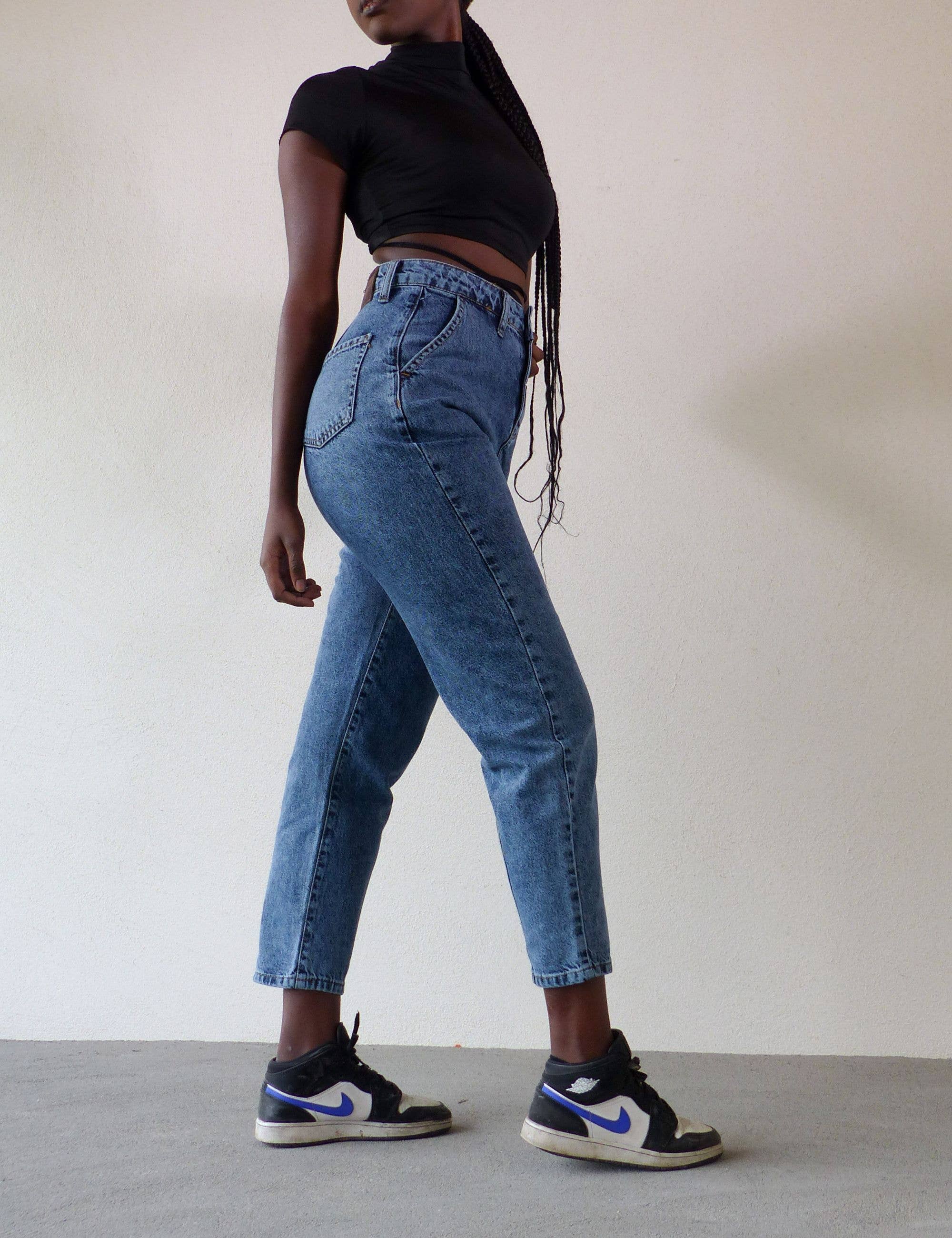 SPONTANÉ - Wholesale Jeans - Women's - Women's mom jeans - High waist - 80s style revisited3