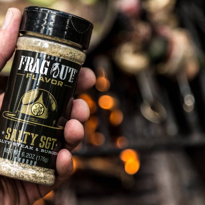 Frag Out Flavor - Wholesale Dried Spice Mix - 8fl oz Salty SGT - Salty Steak & Burger Seasoning