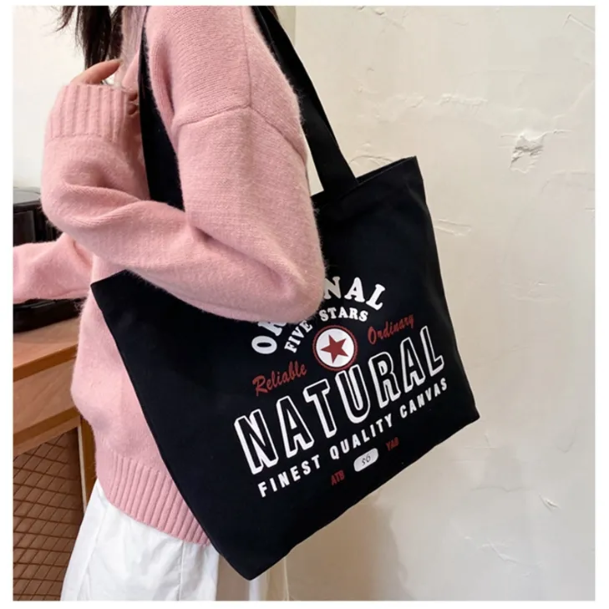 H-H - Wholesale Tote Bag - Unisex - Tote Shopping Bag ( 284TV/HH), blank bag.4