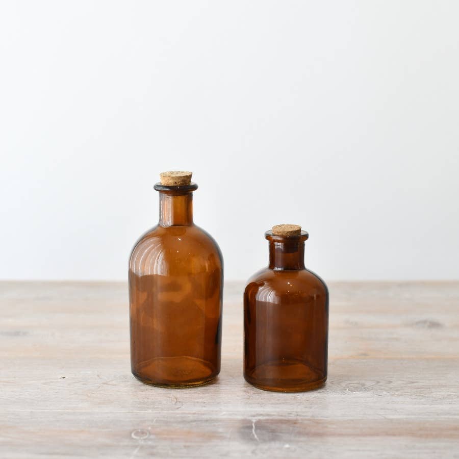 Gainsborough Giftware x Portland Living - Vente Bouteilles d'eau - Bouteille de rangement en verre avec bouchon en liège, 11,2 cm1