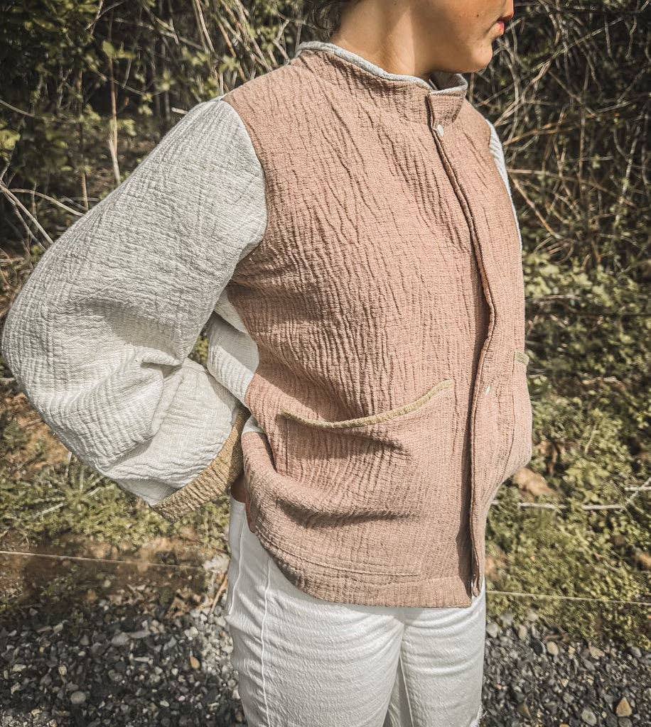 ISEE FABRIC - Wholesale Fabric - Double Sided Linen Cotton Woven Gauze9