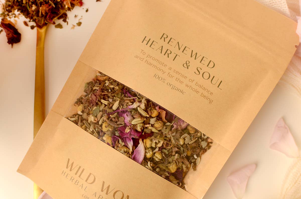 Wild Woman Herbal Apothecary - Wholesale Gezondheid/Detox thee - Vernieuwde Hart & Ziel Kruidenthee | Adaptogene Stressondersteuning1