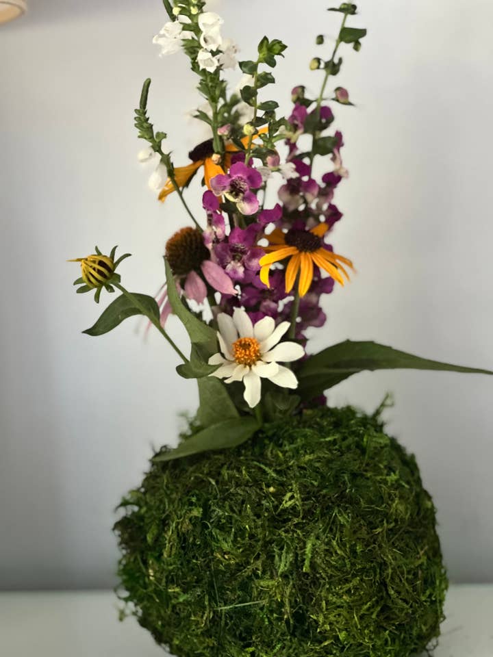 Kokedama Vase for Fresh Flowers for wholesale by White Stable Farms