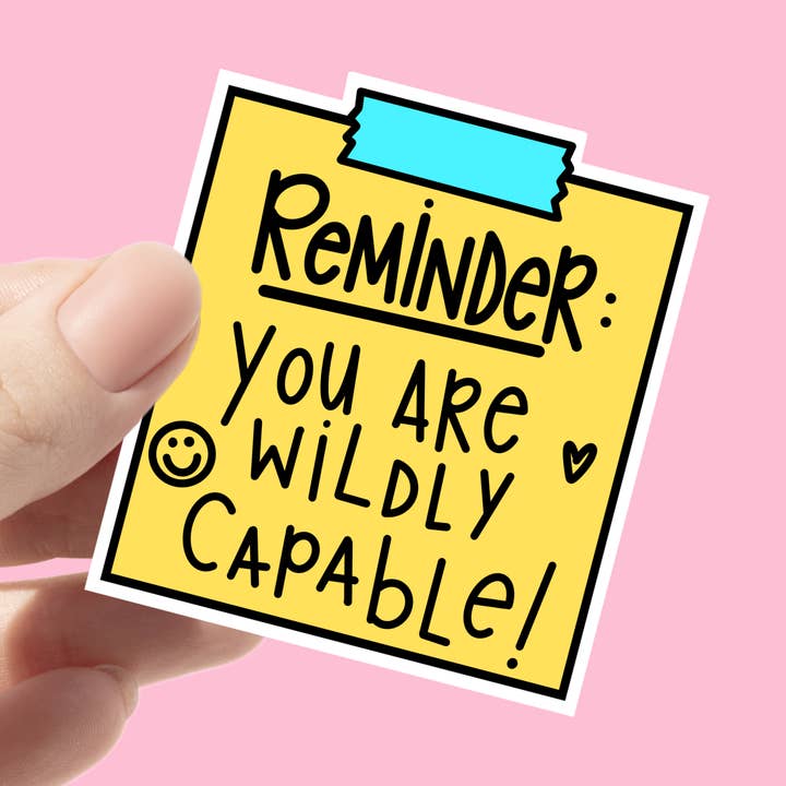 Adesivo de saúde mental com nota adesiva encorajadora por atacado de Chlo Ranae Co