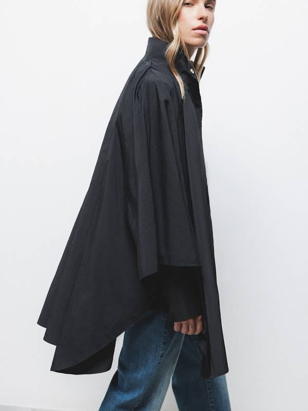 Lanidor - Wholesale Coat - Women's - Plain Cape (427868-1)2