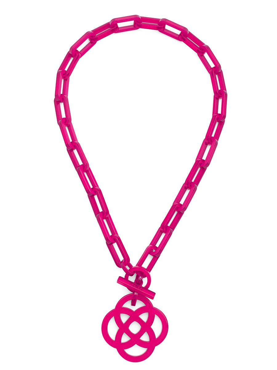 ZENZII Jewelry – wholesale Hänge-/berlockhalsband – Resin Quatrefoil Link kragehalsband16