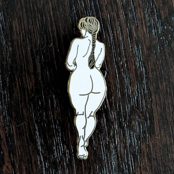 Peachy Bum Hard Enamel Pin - Alex Castañeda for wholesale by WitchesandPins