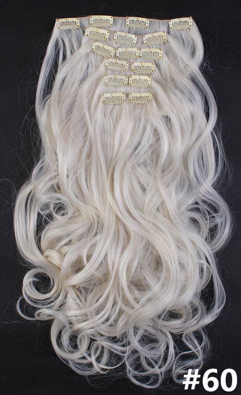 BrookPark Beauty – Großhandel Extensions – 7-teiliges Clip-In-Set für lange, lockige, hochtemperaturbeständige Seidenperücken11