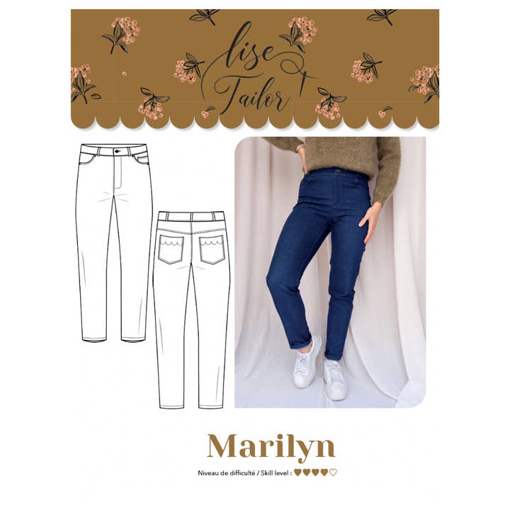 Sewing pattern - Marilyn - sold individually for wholesale by Lise Tailor