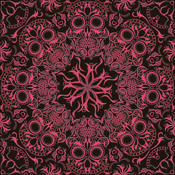 Papier peint d'autel - Dia de los Muertos pour la vente par Detroit Wallpaper Co.