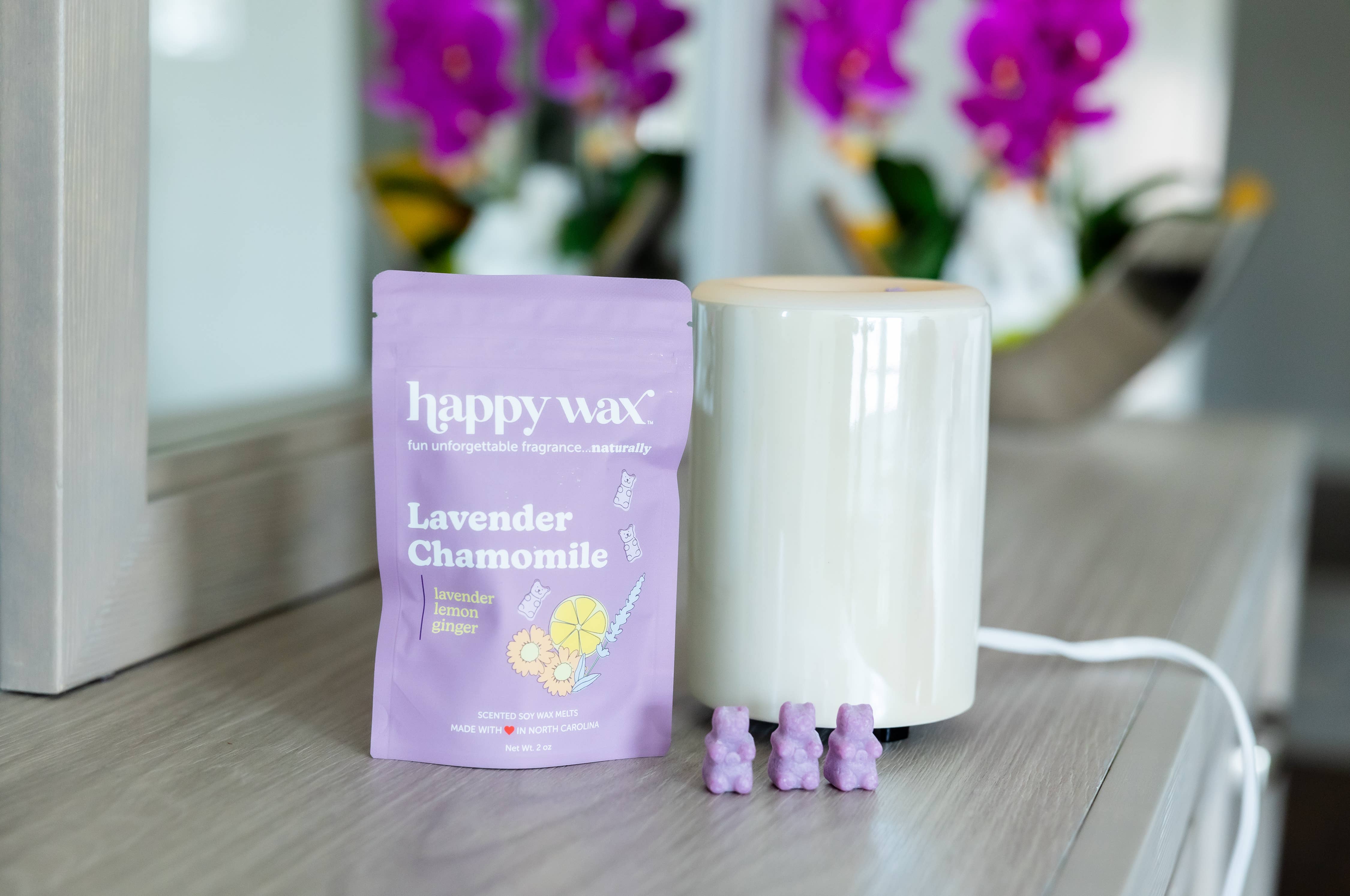Happy Wax - Vente Fondants - Wax Melts Lavender Camomille - Sachet d'échantillons (2 oz)1