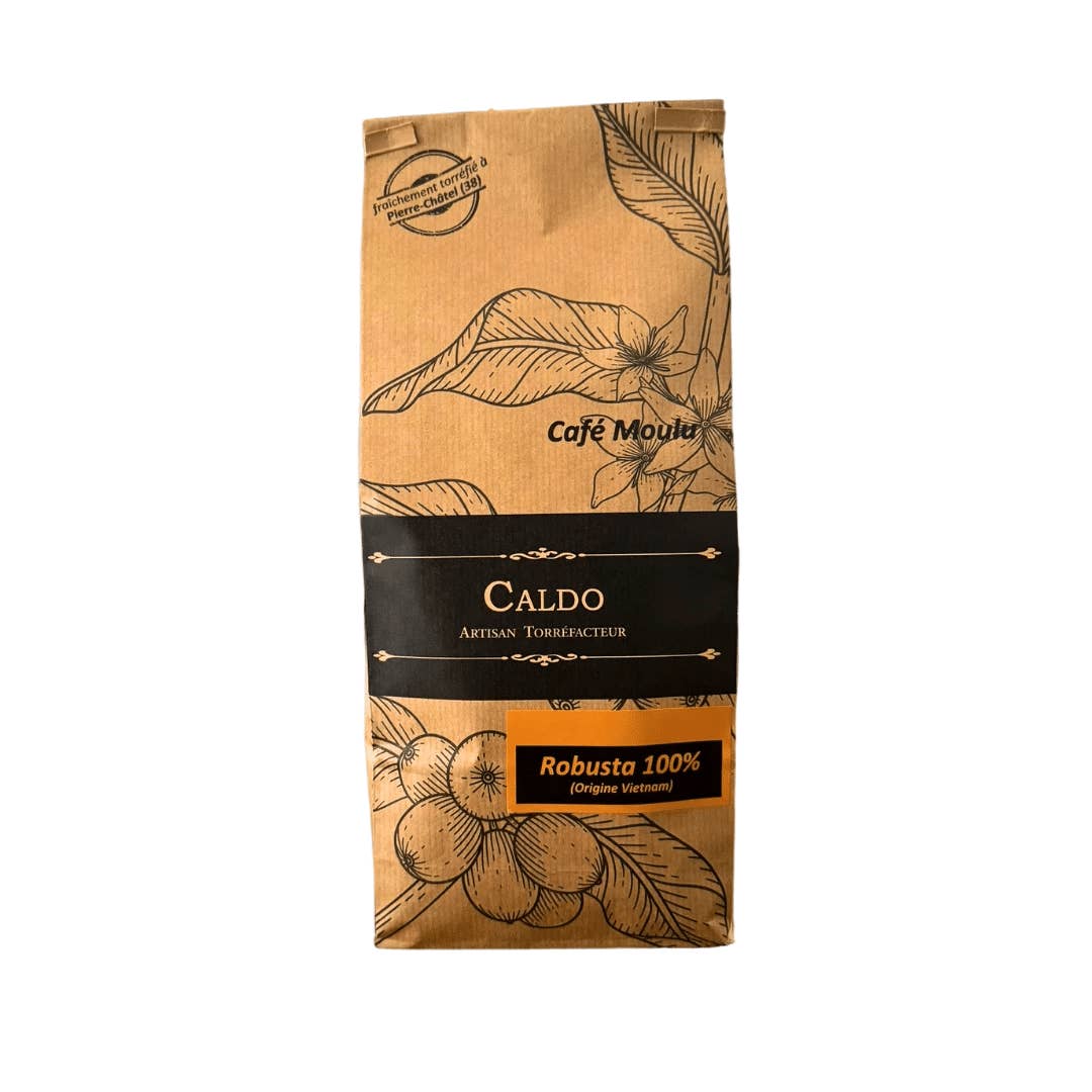 Caldo Torrefaction - Wholesale Ground Coffee - Robusta Vietnam 100% 250g Ground