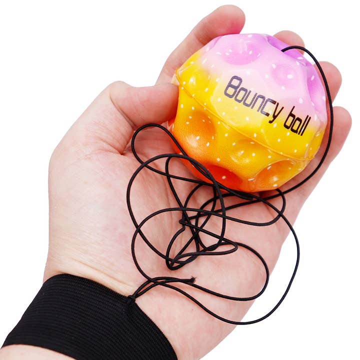 Cap Zone - Wholesale Sports Ball - Kids - Rainbow Meteorite Bouncy Return Gravity Ball