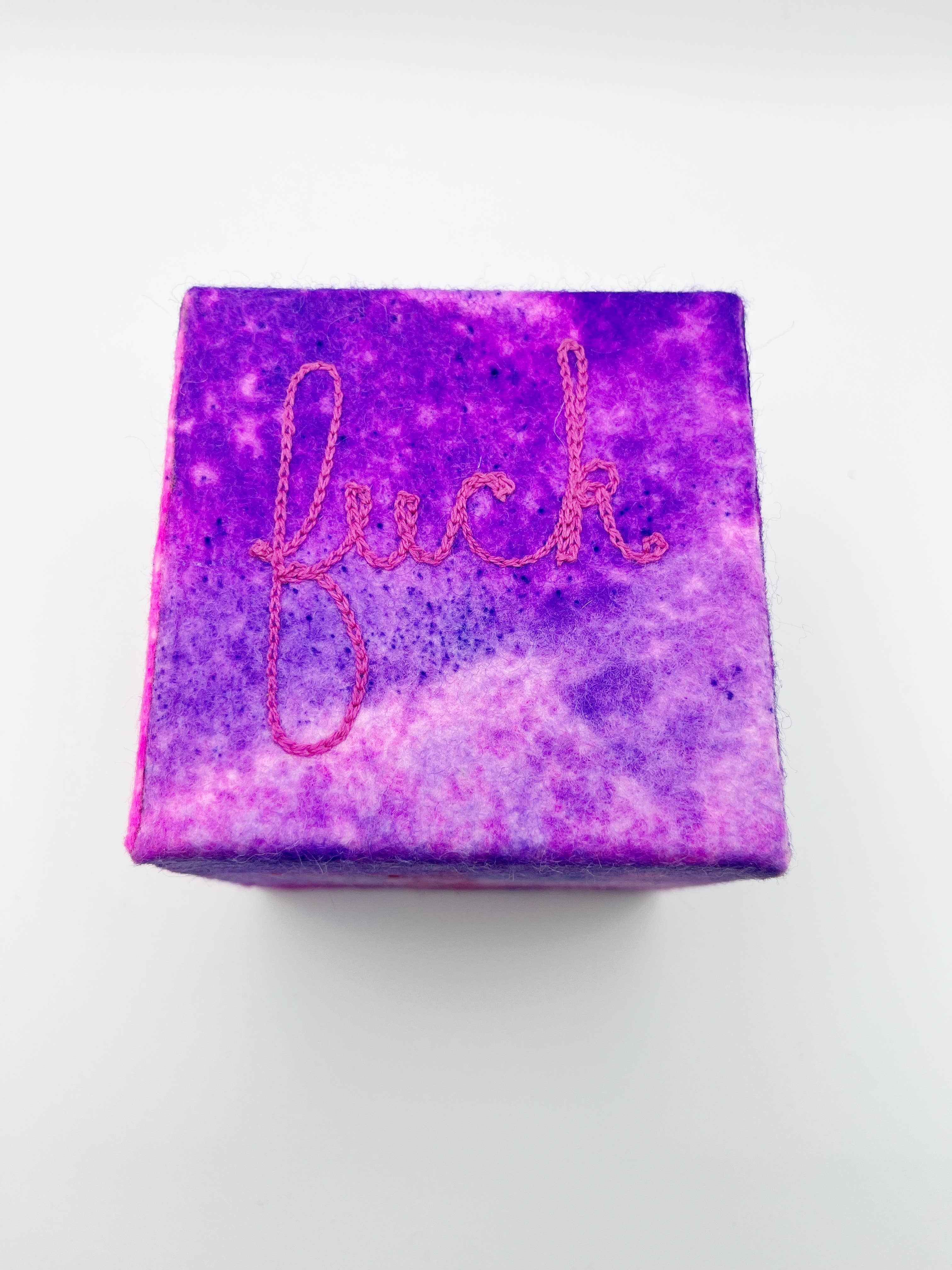 Cat Babbie - Wholesale Decorative Tabletop Object - Roll the F'ing Dice, Large, Fiber Art2